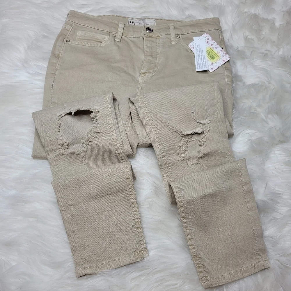 Free People High Rise Ankle Skinny Stretch Pant - Picture 7 of 12